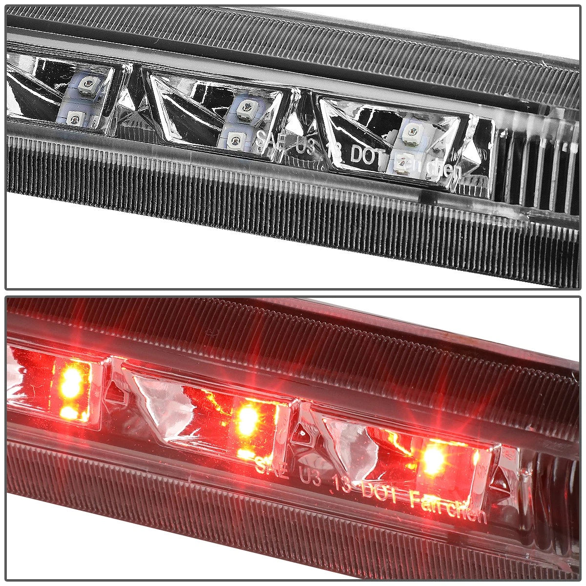 Full LED Third Tail Brake Light for Ford Escape (2013–2018) Chrome