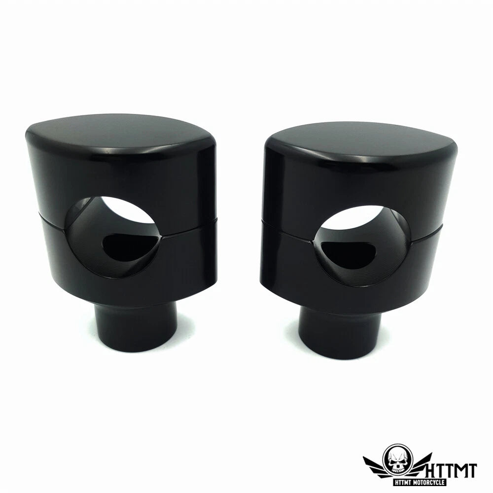 2" Tall Handlebar Risers for Harley Bobber Chopper (Paughco)