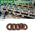Set of 5 Oil Seals FKM Rubber 25x47x7mm for High Pressure