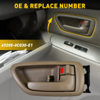 Beige Right Passenger Door Handle for Toyota Sequoia Tundra (2001–2007)