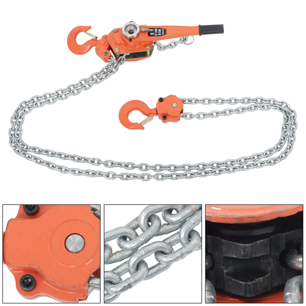 2X 13200lb Lever Block Chain Hoist with 10ft Lift Capacity