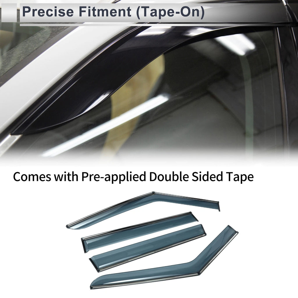 Set of 4 Window Deflectors for Mitsubishi Outlander Sport RVR (2023–2024)
