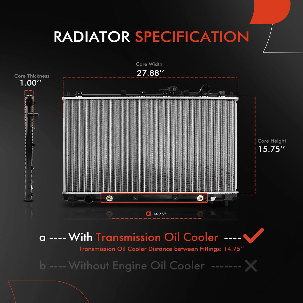 Radiator with Oil Cooler for Mitsubishi Diamante (1997–2004)