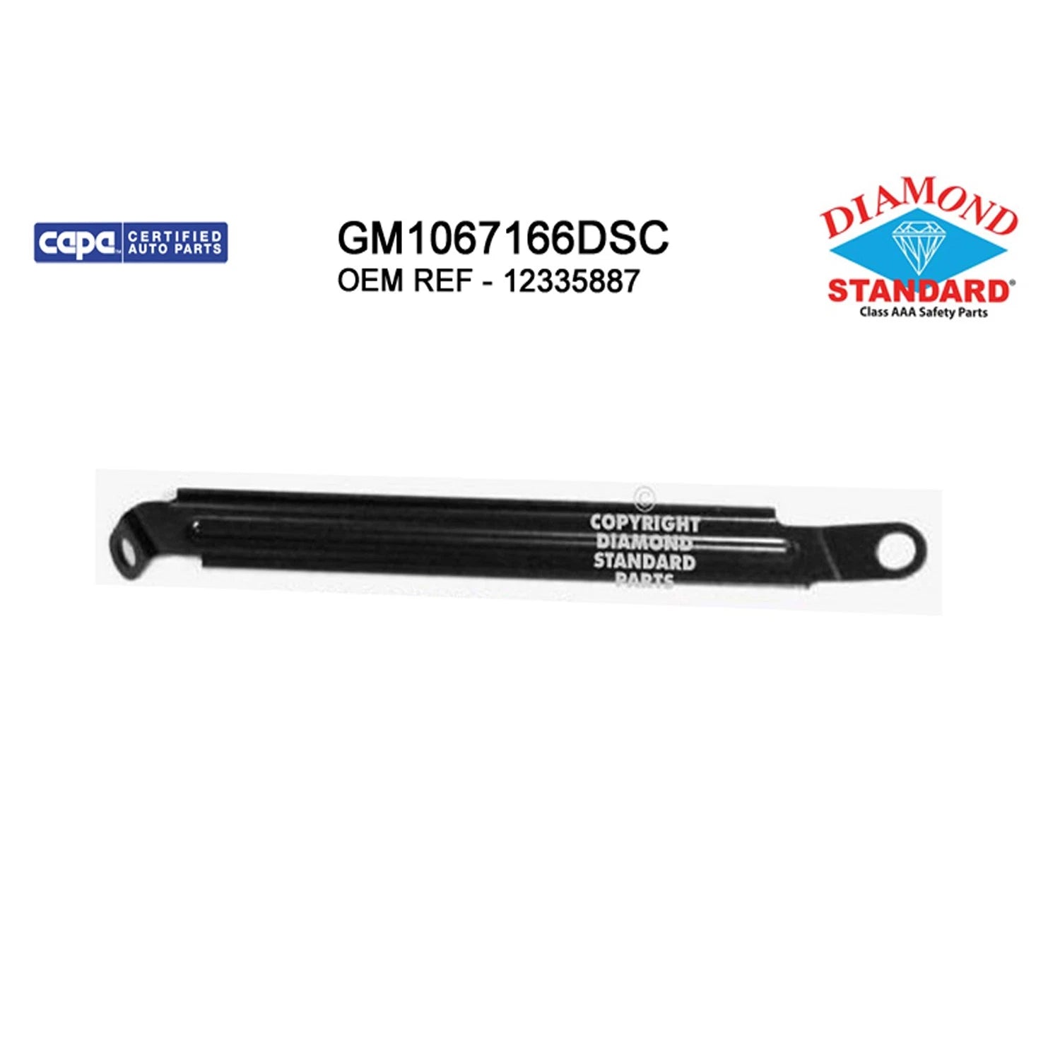Replacement Steel Front Passenger Side Upper Bumper Cover Support for Honda