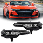 Set of 2 LED Headlights for Chevrolet Camaro SS RS (2019–2024)