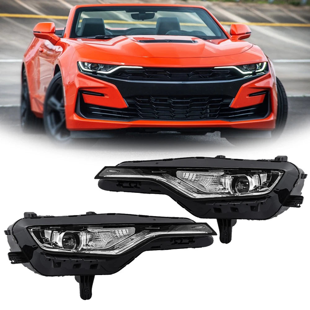 Set of 2 LED Headlights for Chevrolet Camaro SS RS (2019–2024)