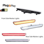 Set of 4 Clear Lens LED Side Marker Lamps for GMC Sierra 2500 3500