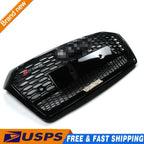Front Honeycomb Mesh with Quattro Grilles for Audi Q5 SQ5 (2018–2019)
