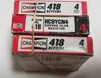 4 Pack Spark Plug RC9YCN4 #418 for Champion (Universal)