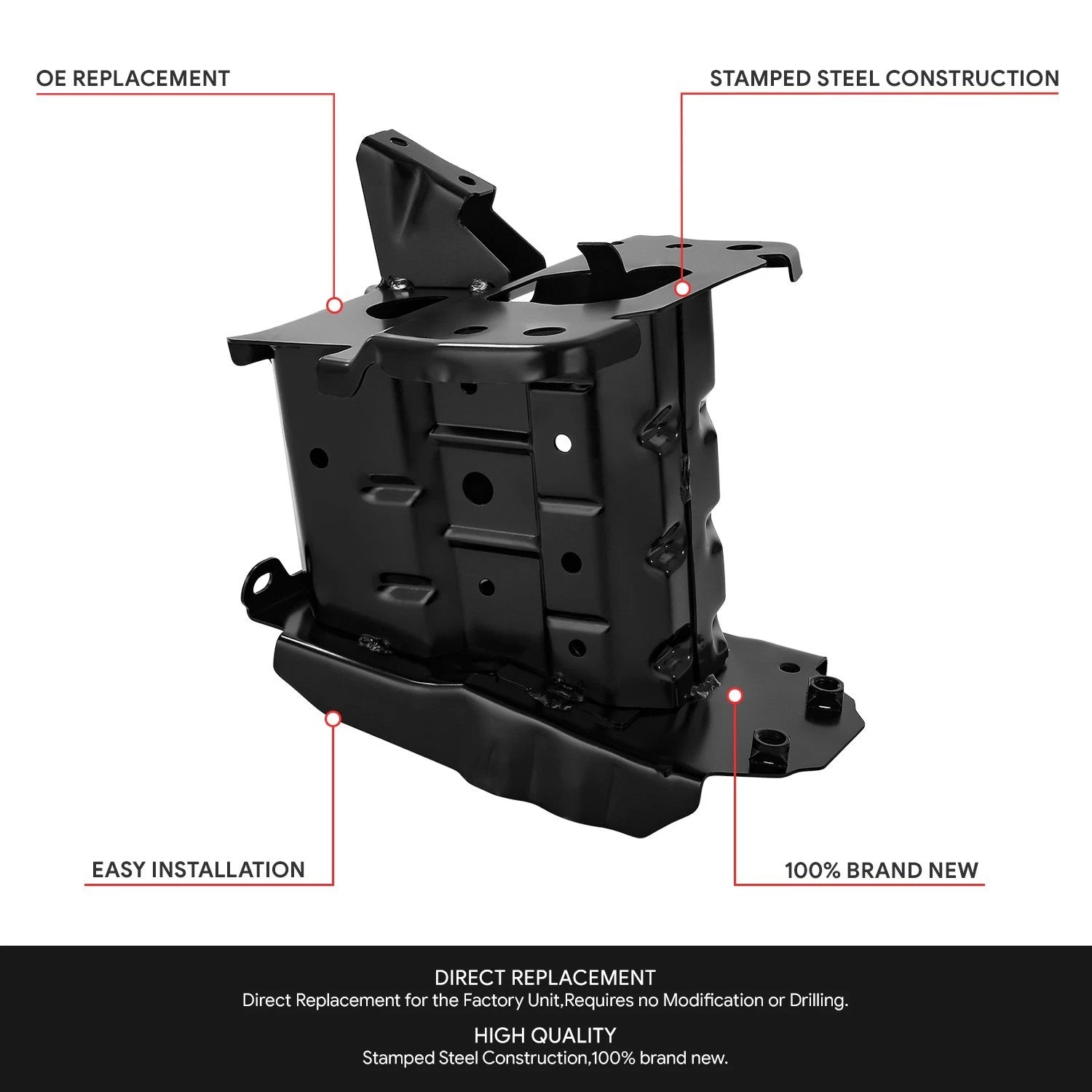 Front Left Bumper Cover Bracket for Toyota Corolla Hatchback Sedan (2019–2026)