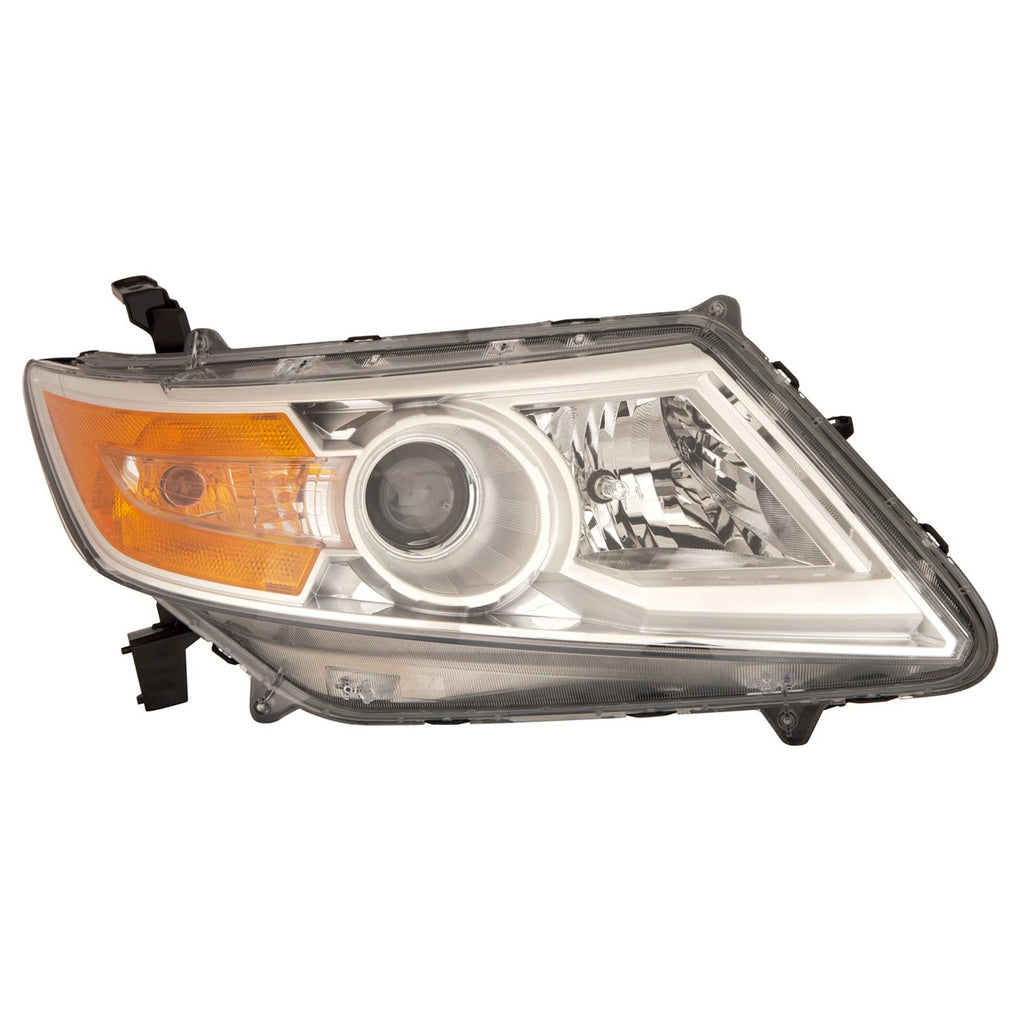 Replacement Passenger Side Halogen Head Light Assembly for 2011-13 Honda Odyssey