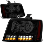 LED DRL Turn Signal Headlight Lamps for Tahoe Suburban (2007–2014)