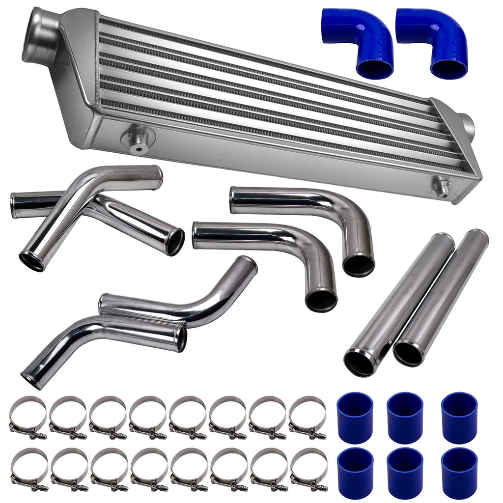 Universal Intercooler Kit for 27"–7"–2.5" with 2.5" Aluminum Pipe and Hose (2015–2020)