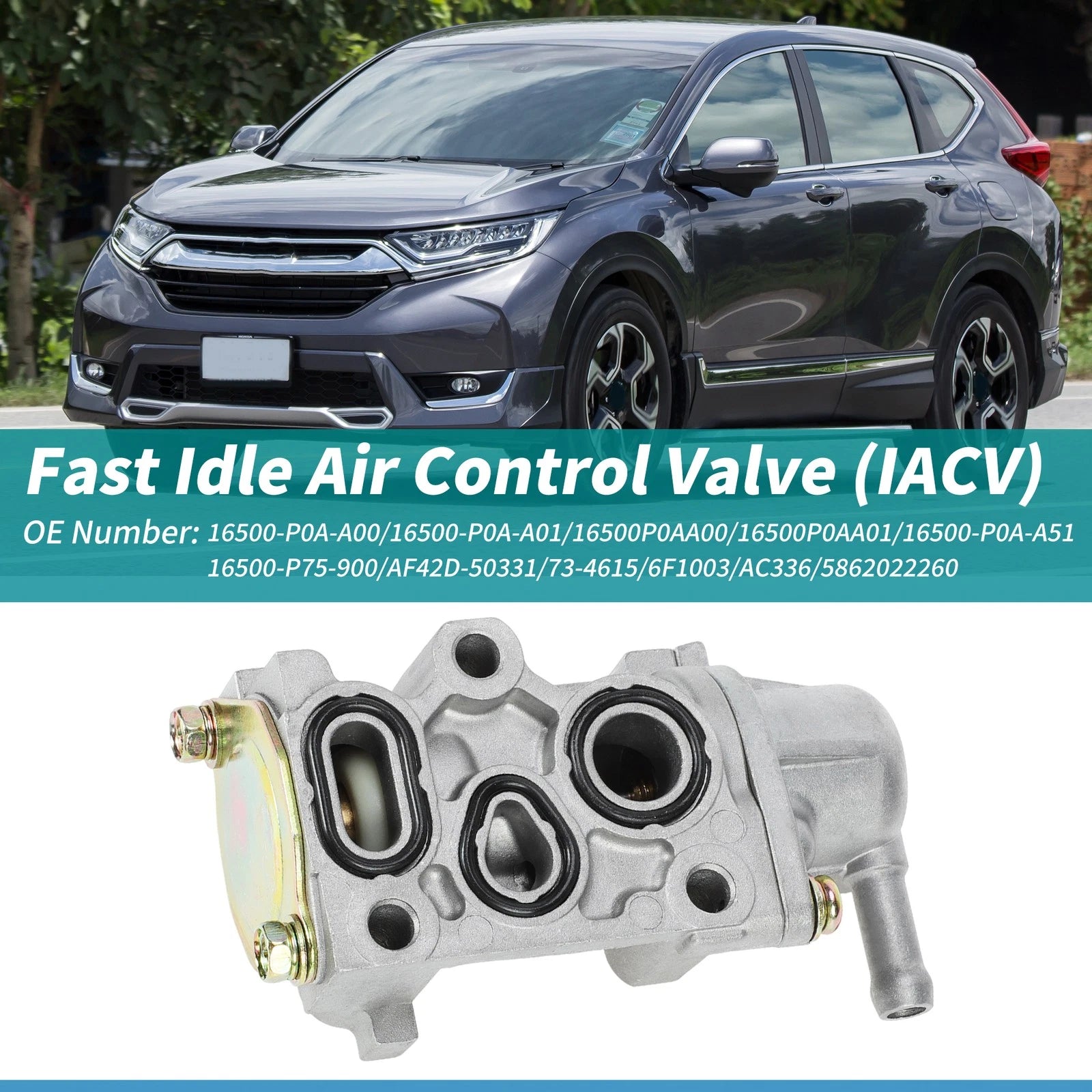 IACV Fast Idle Air Control Valve No.16500-P0A-A00 for Honda CR-V (1997–2001)