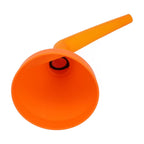 Large Detachable Funnel for Automotive Fluids - Acid Resistant, Orange