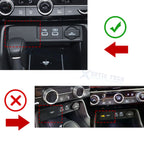 Carbon Fiber Gear Console Panel Cover Trim for Honda Civic (2022-2024)