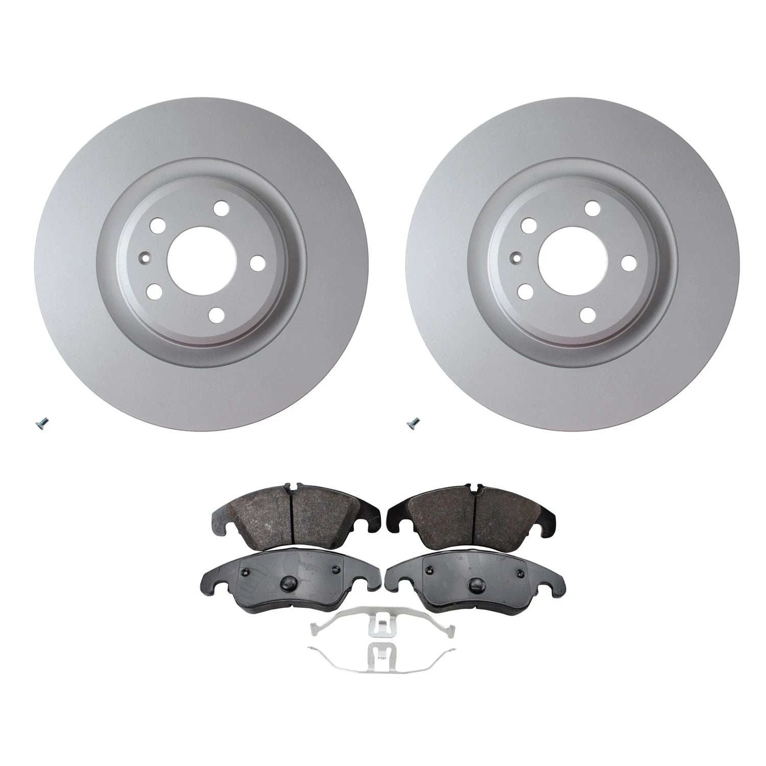 Hella Front Rotors & TRW Pro Low-Met Disc Brake Pads Kit for Audi S4 S5 (2010–2016)