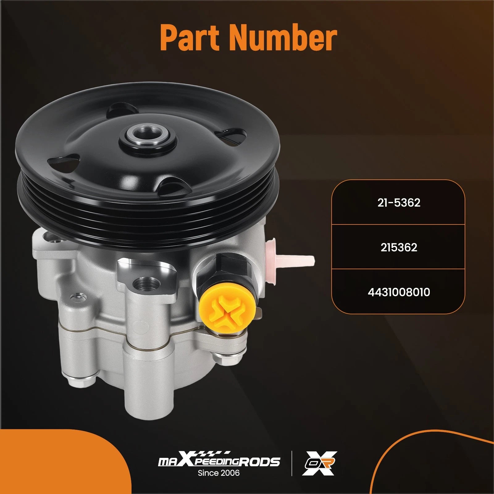 Power Steering Pump for Toyota Sienna CE LE V6 3.3L (2004–2006) 4431008010