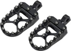 Wide Foot Pegs MX Style for Harley Dyna Sportster Iron 883 Fatboy Bobber (2004-2023)