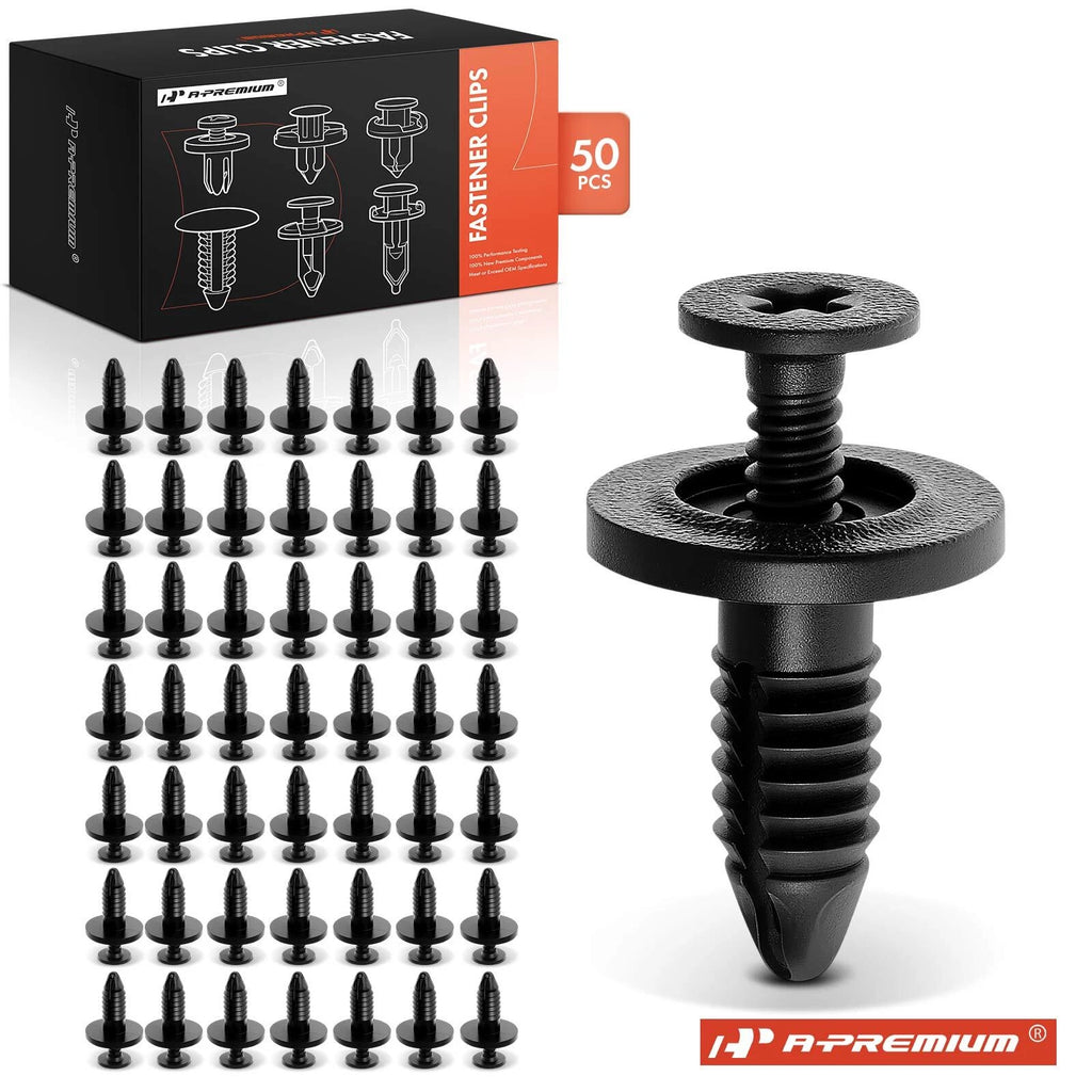50Pcs Front Fender Bumper Retainer Clips for Ford 