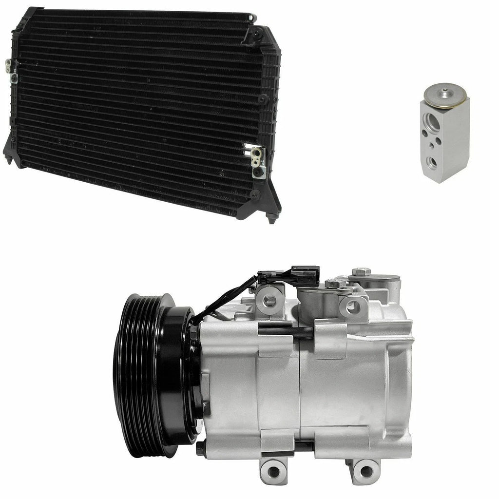 A C Compressor Kit With Condenser for Hyundai Sonata 2.7L (2004–2005)