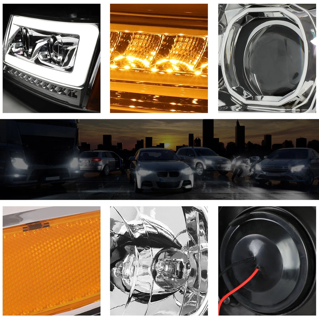 LED Sequential Signal Projector Headlight for Tahoe/Suburban (2007–2014)