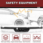 Chrome Rear Step Bumper for Dodge Ram 1500 (2009–2018)