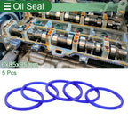 Set of 5 Oil Seal Ring 85x95x6mm for Rotary Shaft (TPU, High Pressure)