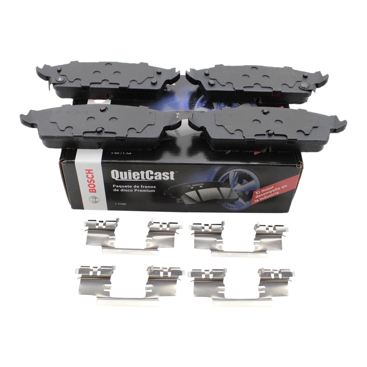 Set of 4 Bosch Rear Disc Brake Pads for (BC1194)