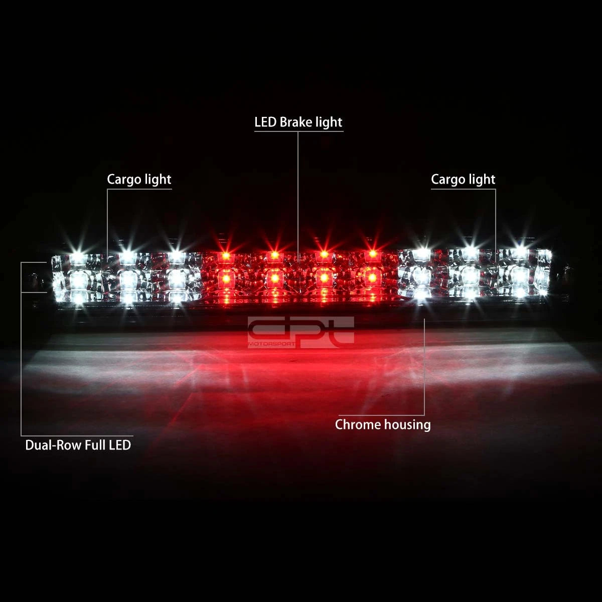 Full LED Third Brake Light for Silverado Sierra (2007–2013)
