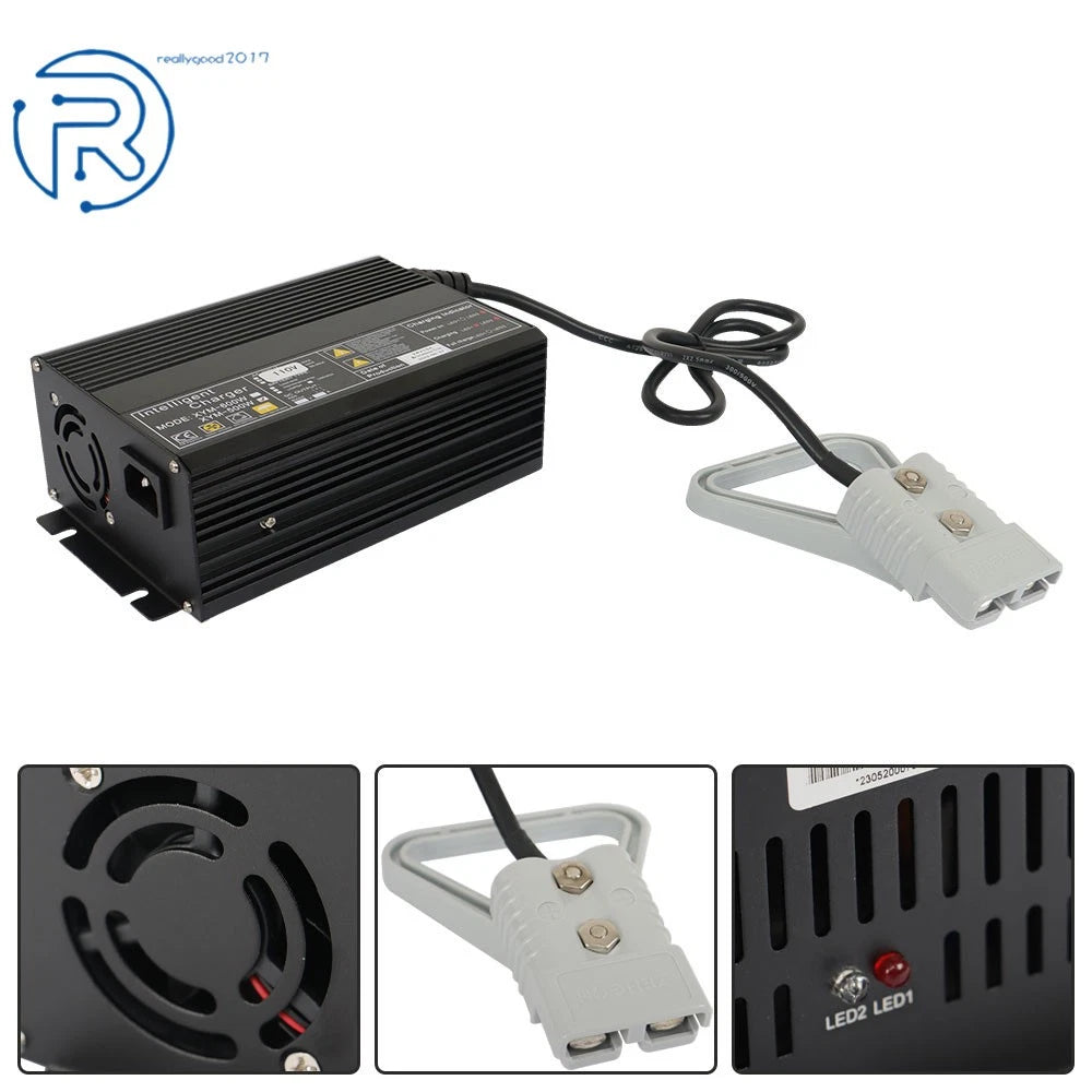 Battery Recharger Connector for Floor Scrubber Pallet Jack (24V)