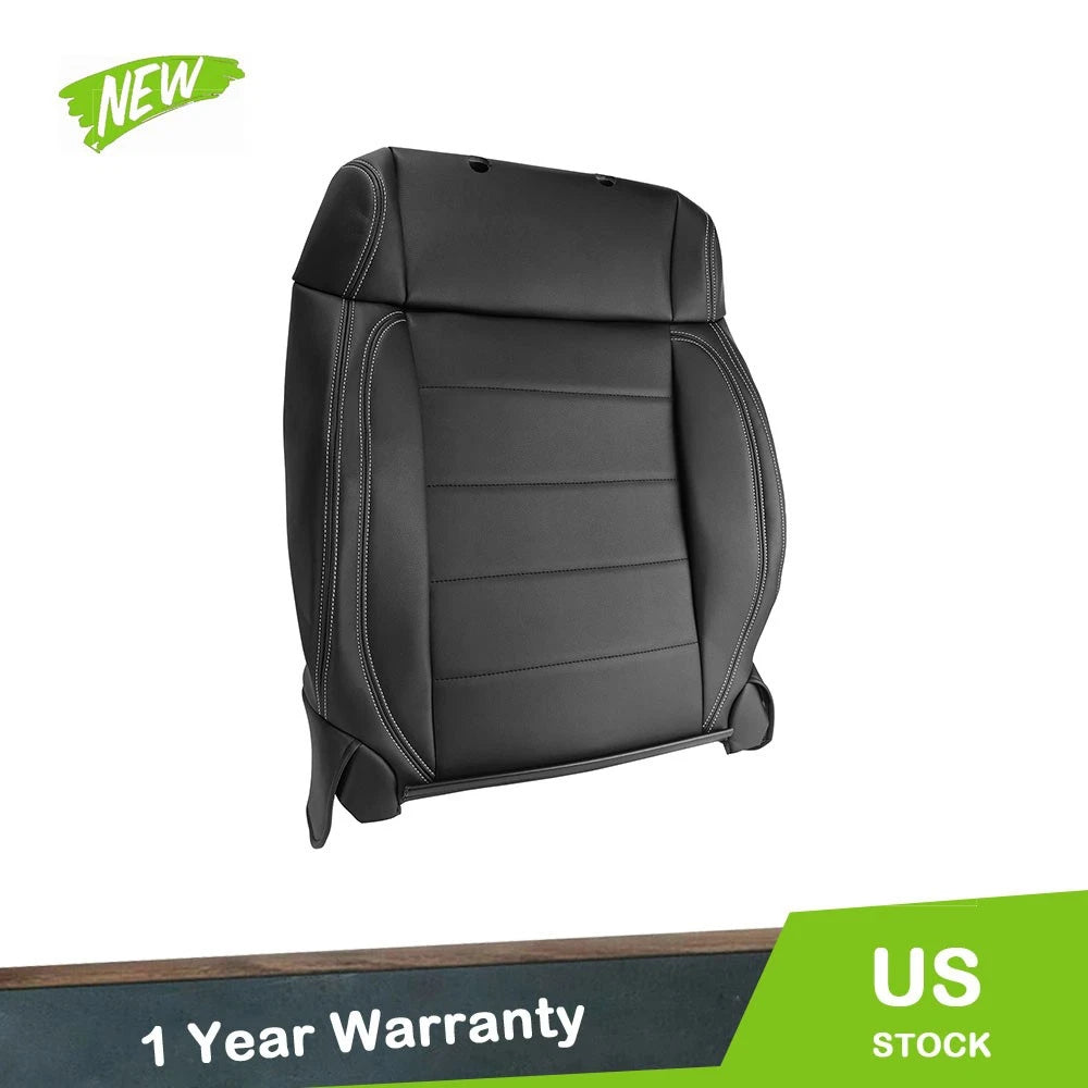 Front Passenger Top Seat Cover for Jeep Wrangler (2007–2012) Leather Black