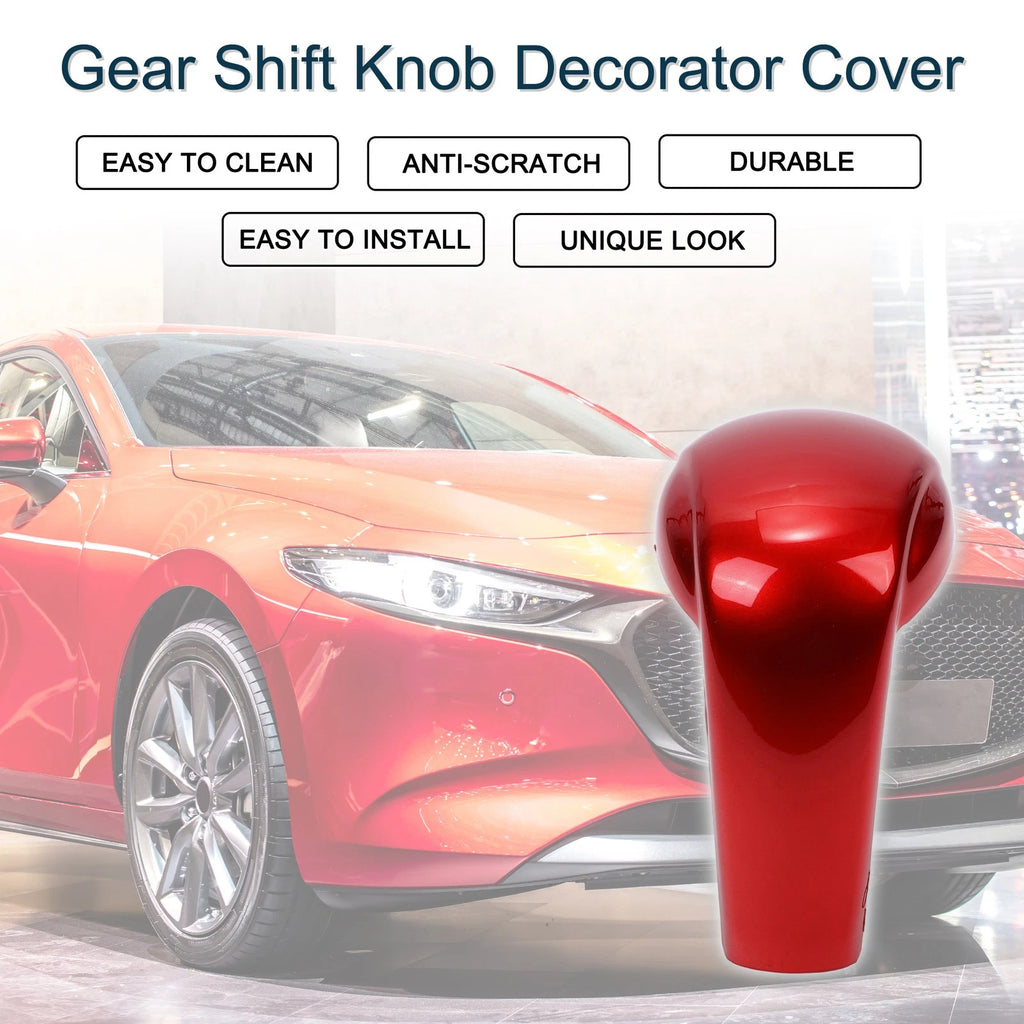 Gear Shift Knob Decorator Cover for Mazda CX-5 (2017–2023) Red