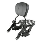 Sissy Bar Luggage Rack & 4 Point Docking for Harley Touring (2009–2013)
