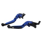 Blue Extendable Brake Clutch Levers for Honda CBR1000RR, CB1000R (2004-2016)