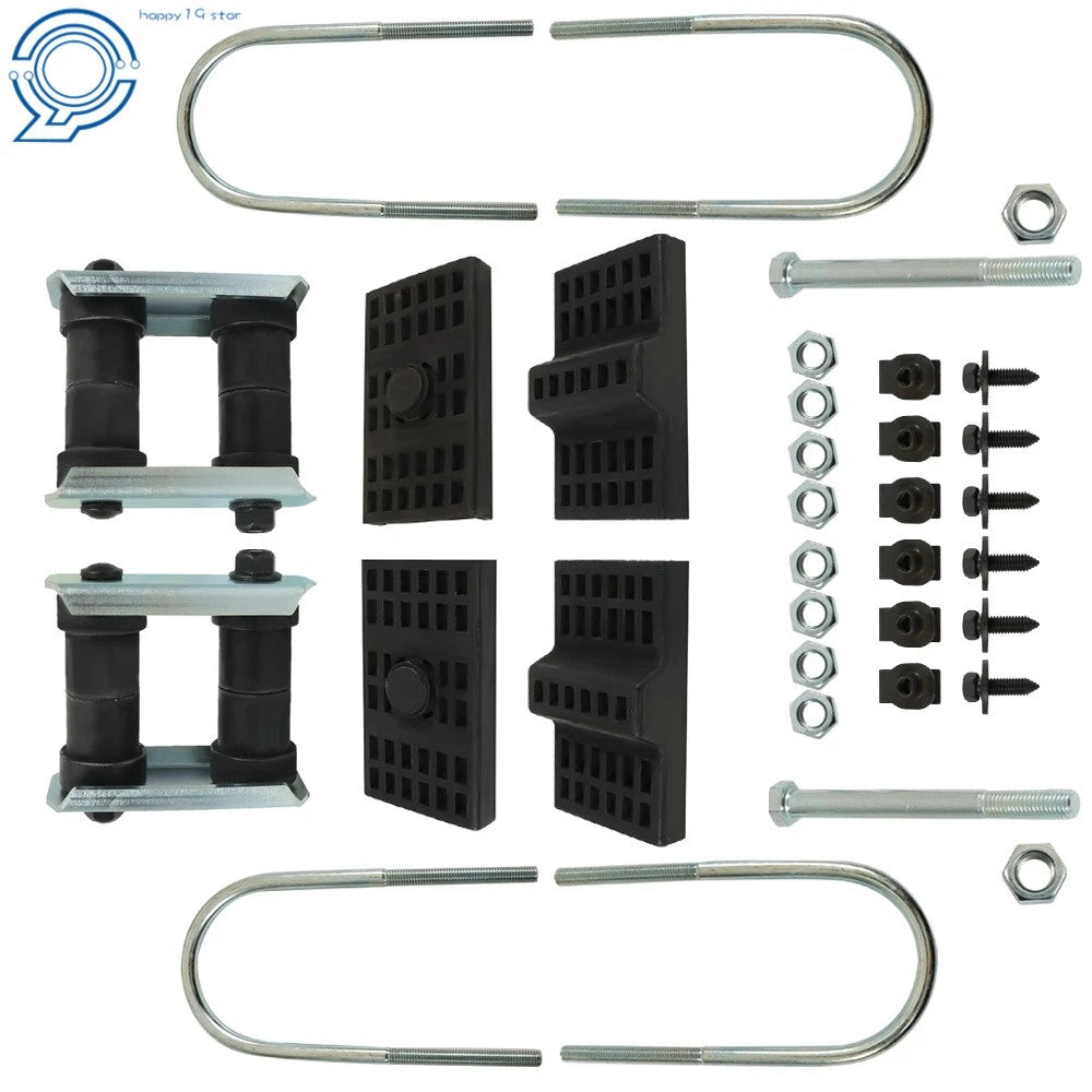 Set of Leaf Spring Install Kit with U-Bolts for Chevrolet Camaro (1970–1981)
