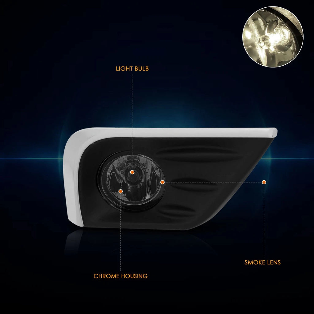 Fog Lights for Nissan Altima (2016–2018) Smoked Lens with Switch & Bezel