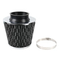 3" High Flow Inlet Cold Air Intake Cone Replacement Dry Air Filter for