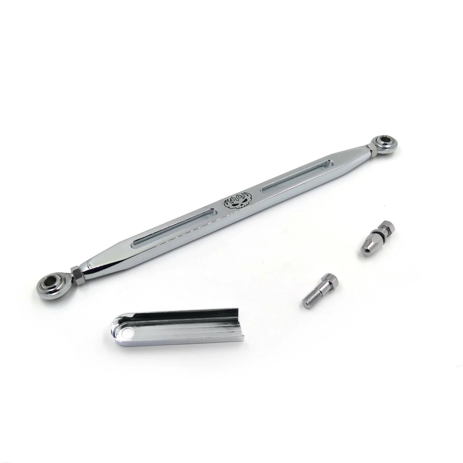 Black Slotted Flame Gear Shift Linkage for Harley Softail, Road King, Electra Glide