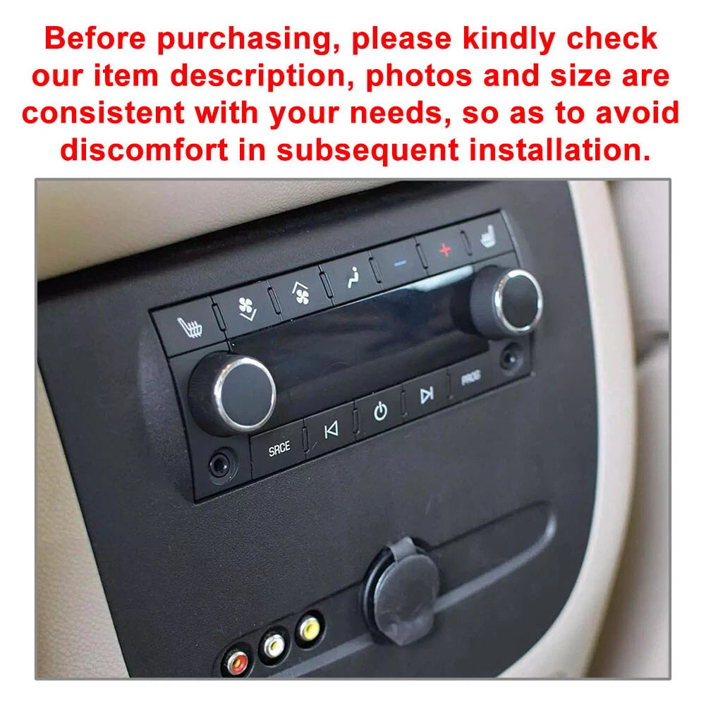 2X Replacement Rear Radio Volume Control Knob for Chevrolet Suburban GMC (2007–2013)