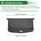 Retractable Cargo Cover for Toyota Prius (2016–2022) Black Carbon Fiber