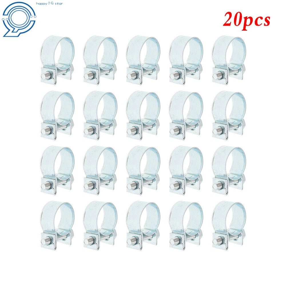 Set of 20 Fuel Injection Hose Clamps for Auto (14mm-16mm)