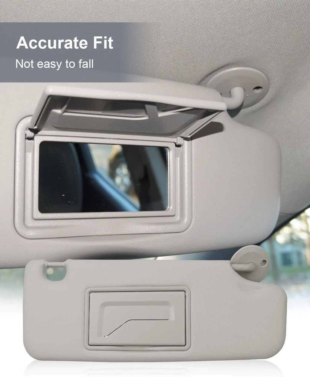 Pair Sun Visors with Mirror for Chevy Sonic (2012–2020) 42478247 95054956 95327503