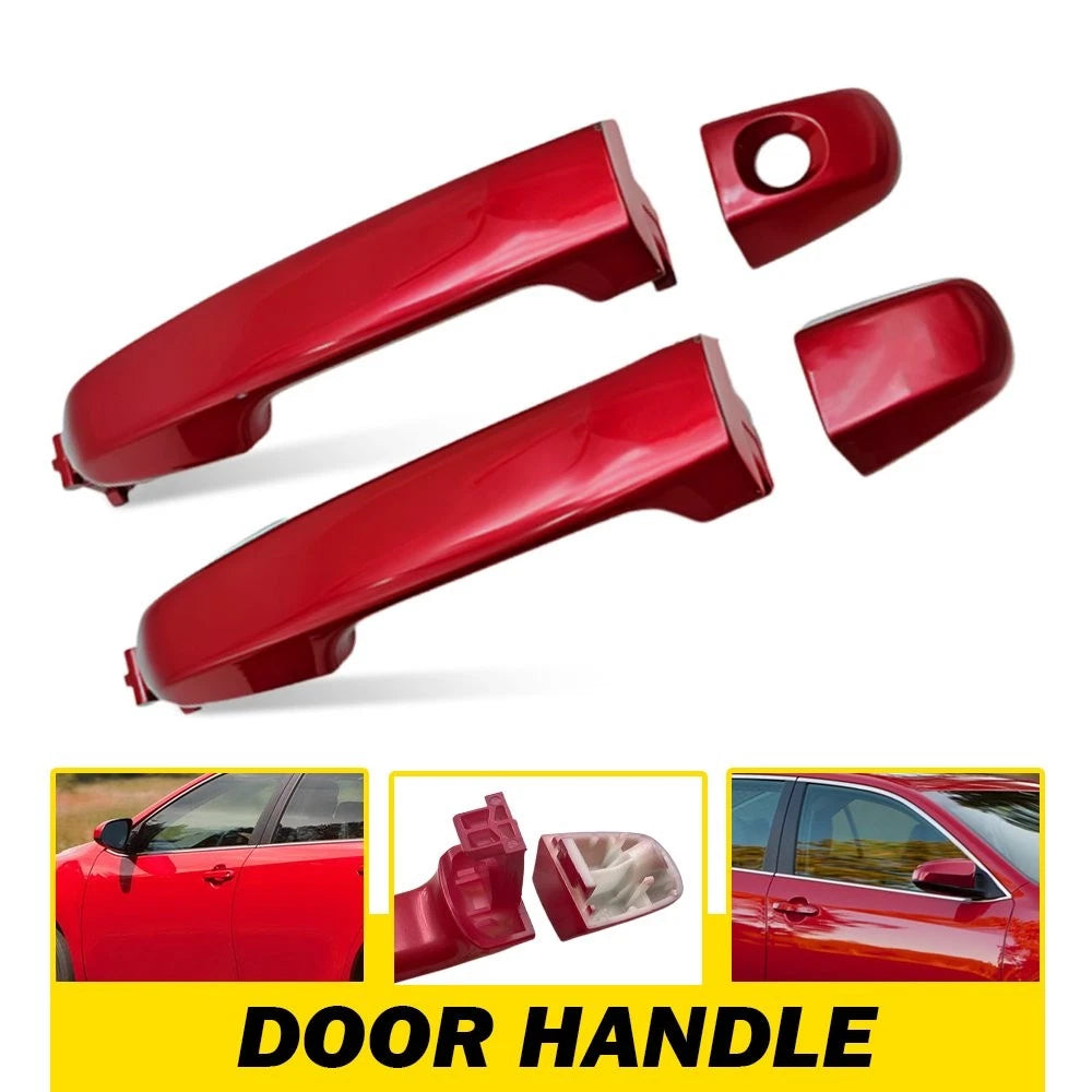 2Pcs Red Exterior Door Handle for Toyota Camry (2012–2017)
