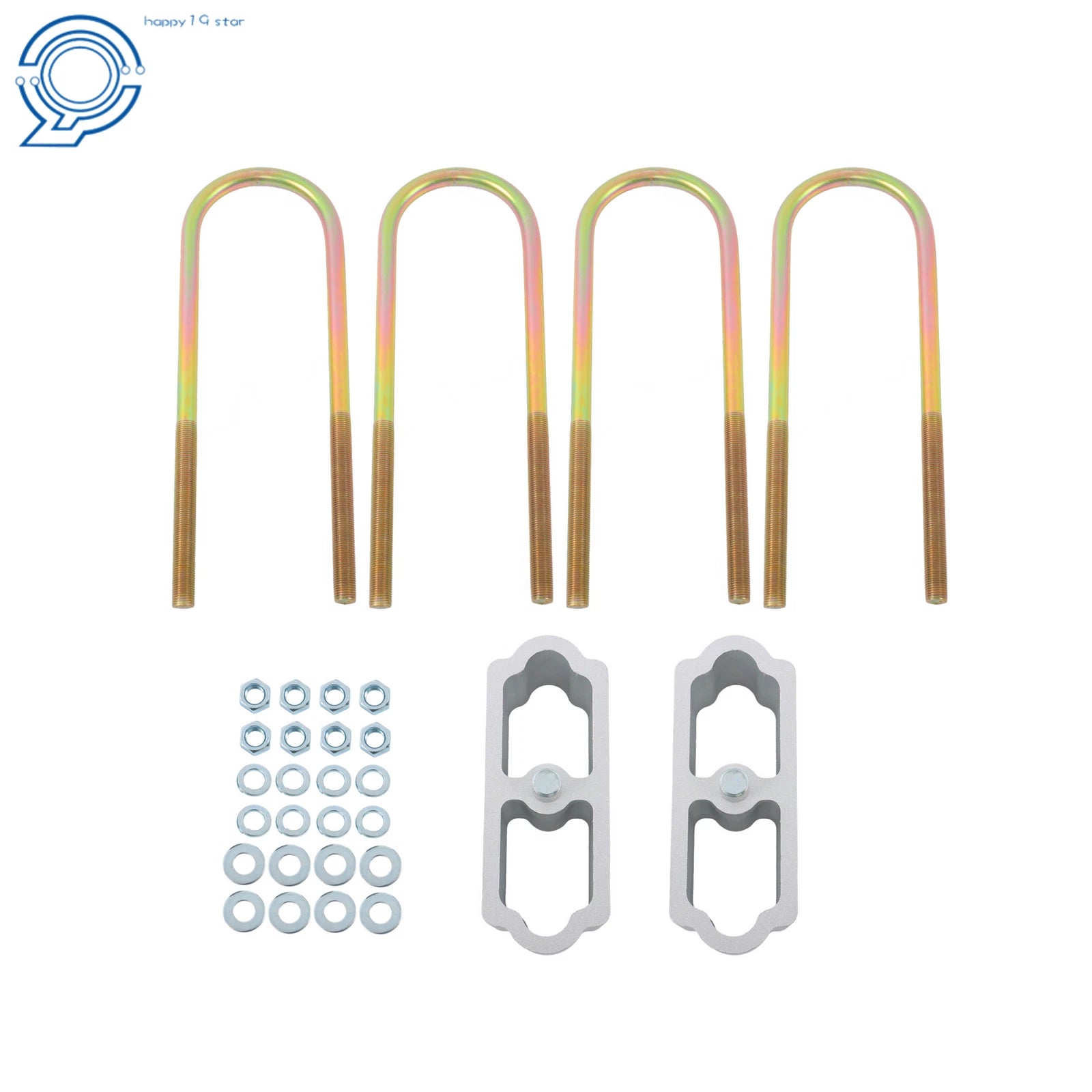 2" Drop Lowering Blocks U Bolts Kit for Chevy Belair Nomad 150 210 (1955–1957)