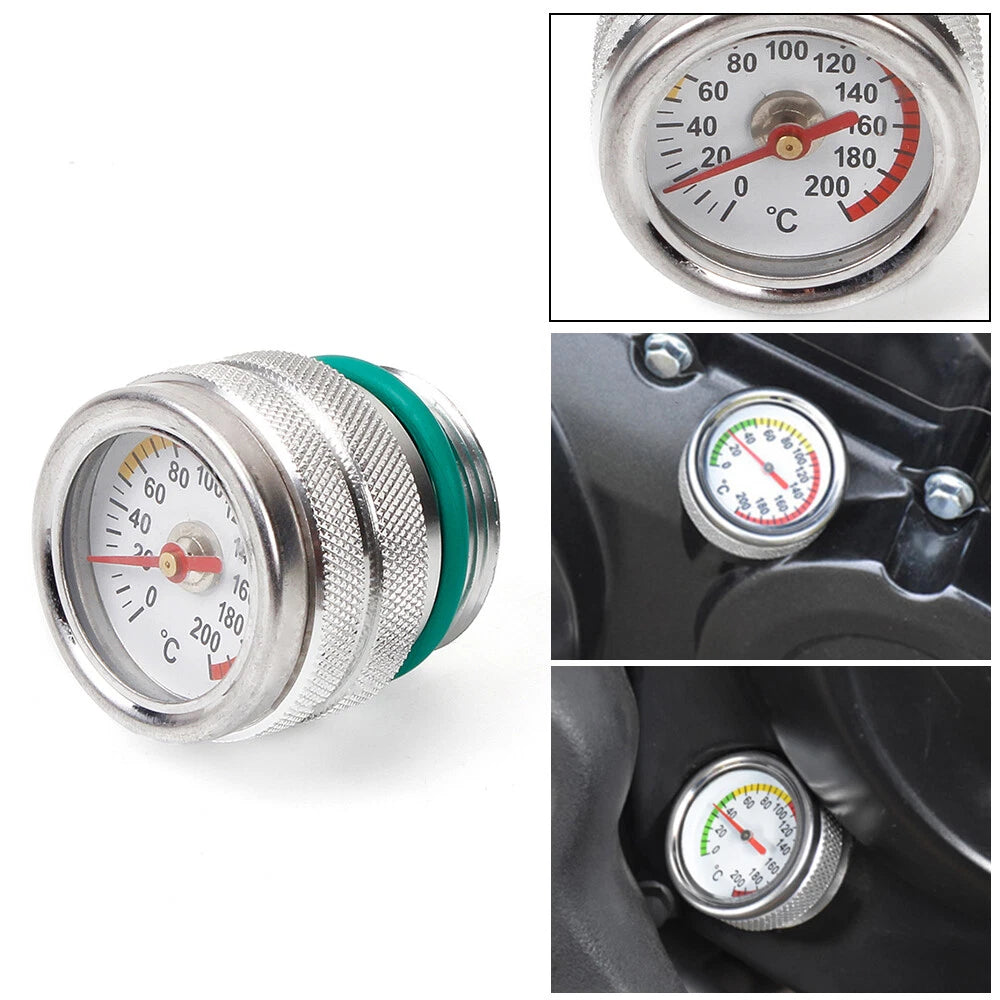 Fuel Tank Cap with Oil Temperature Gauge for Engine Valve Cover