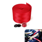 Set of 2 Racing Seat Belt Webbing Straps for Automotive Use