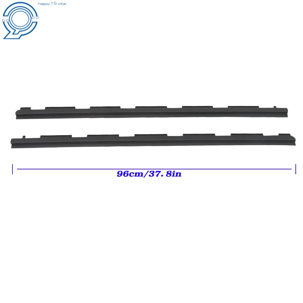 Set of 2 Outer Front Window Sweep Weatherstrip Seals for Chevy GMC Pickup (88–99)