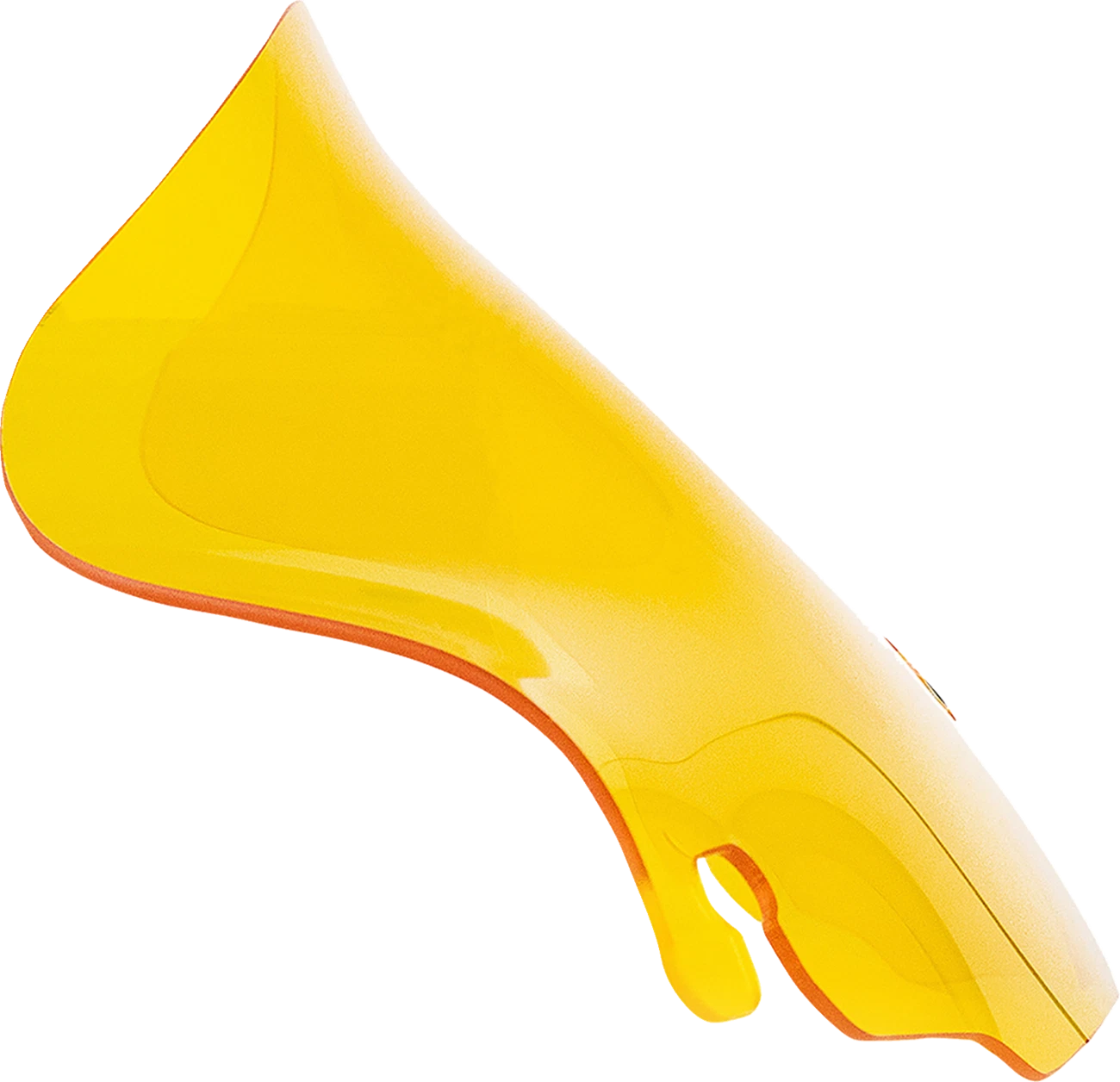 Klock Werks Kolor Flare Windshield 6.5" Yellow for FLH KWW-01-0696