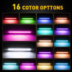 4X RGB LED Side Markers for Dodge Challenger (2015–2023) 68195788AB